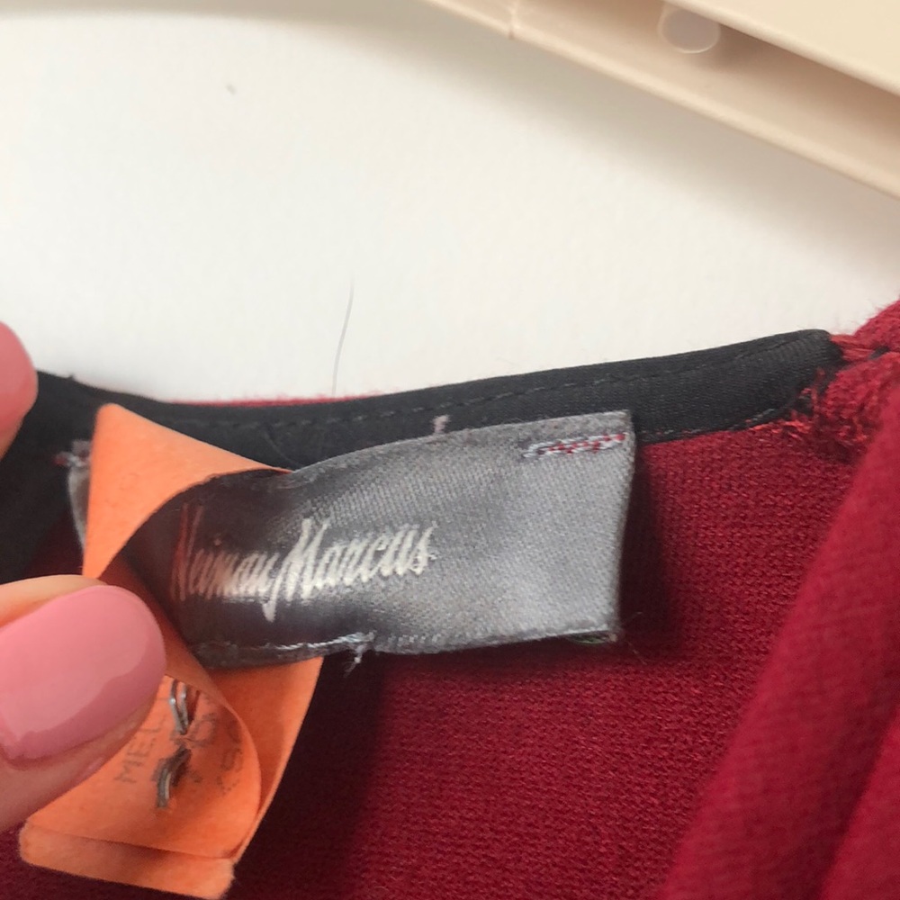 Neiman Marcus Crimson Dress - Picture 3 of 5